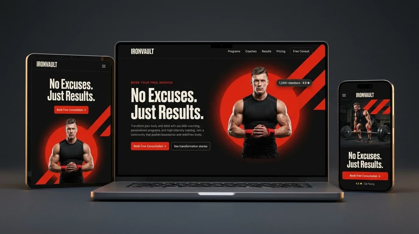 Website Fitness – ảnh 2