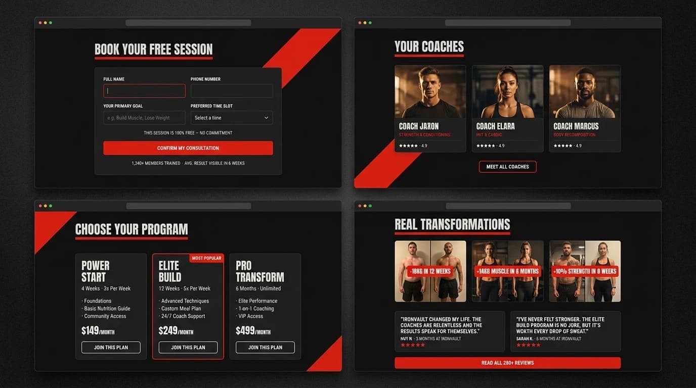 Website Fitness – ảnh 3