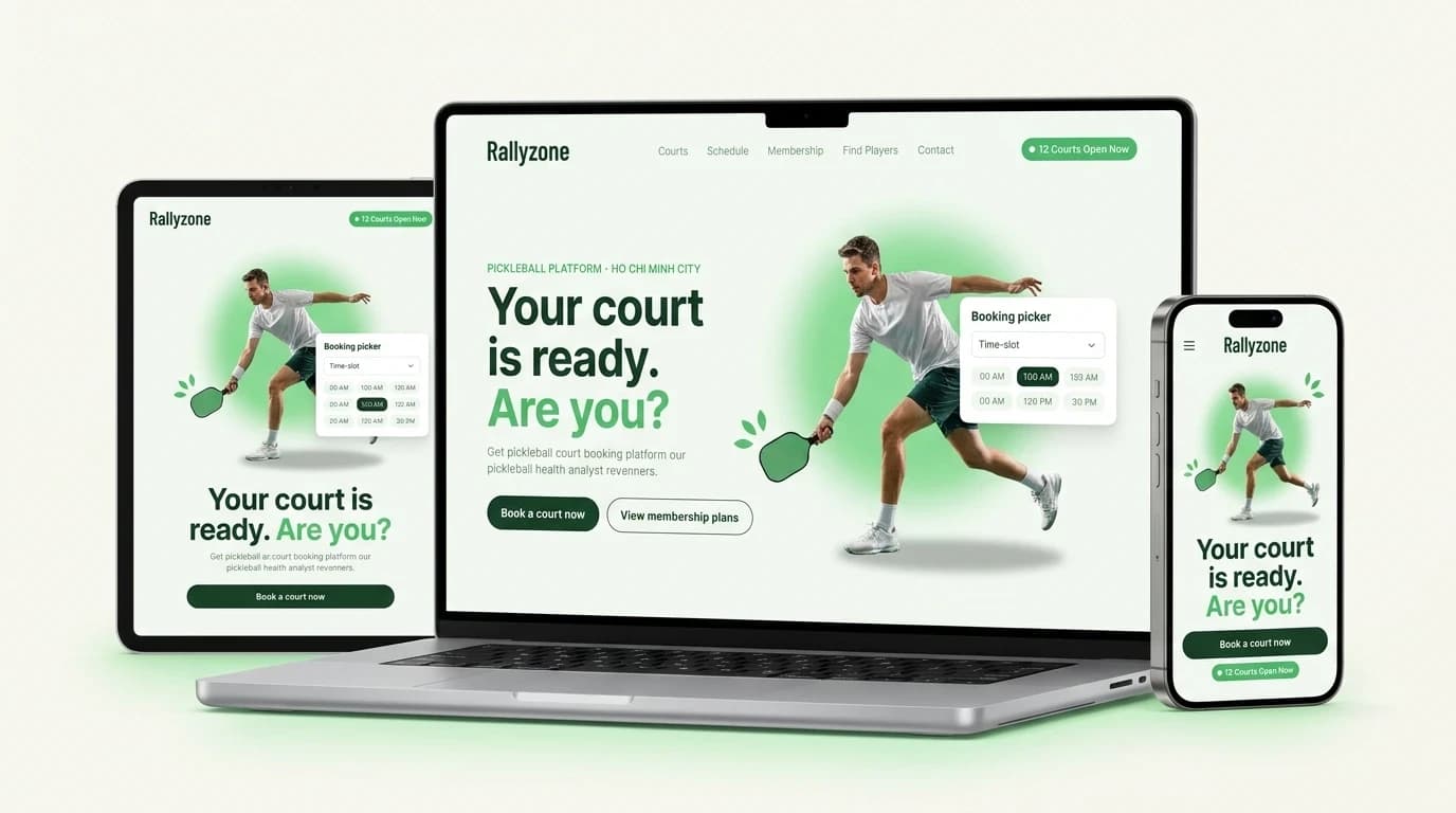 Website Đặt Sân Pickleball – ảnh 2