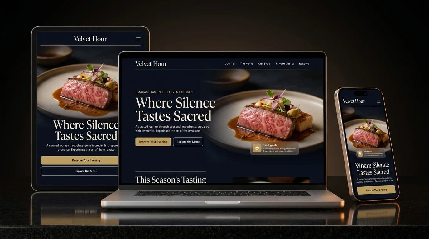 Website Nhà Hàng Omakase – ảnh 2