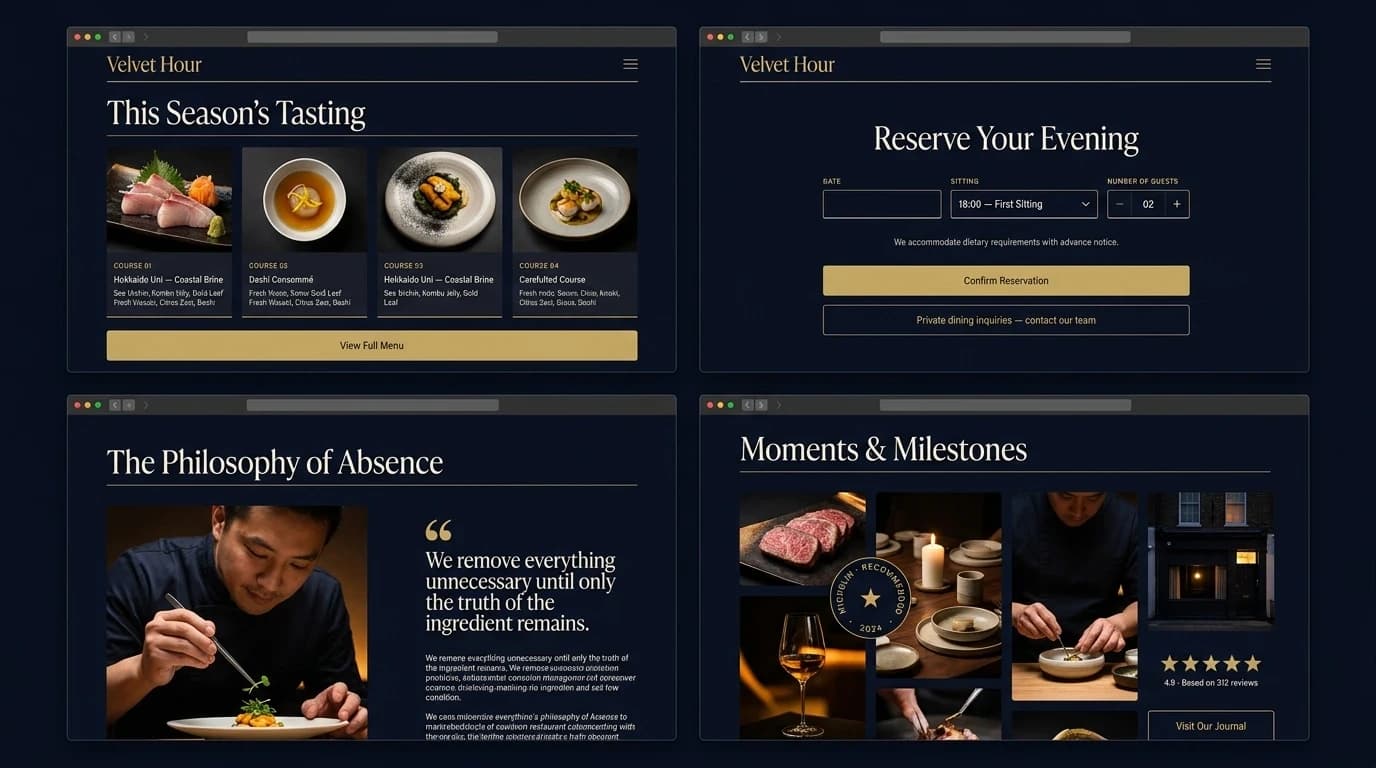 Website Nhà Hàng Omakase – ảnh 3