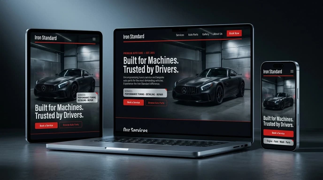 Website Gara ô tô cao cấp – ảnh 2