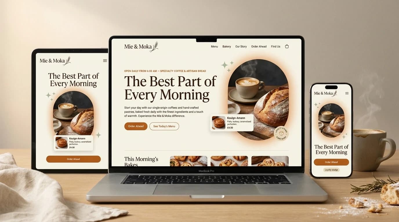 Website Cafe & Bakery – ảnh 2